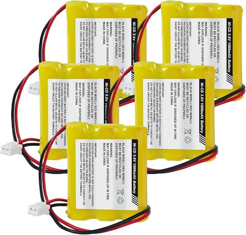 5-Pack 1.2V 900mAh Ni-CD AA Exit Sign Battery for Lithonia Unitech in Kuwait