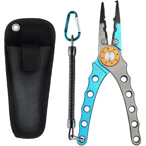 SANLIKE Aluminum Fishing Pliers Hook Remover Tungsten Carbide Braid Cutters in Saudi Arabia