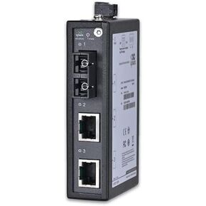 InHand Networks 3 Port Unmanaged Industrial Ethernet Switch, Media Converter, 2*10/100 Base-T(X),1*100Base-FX, Multi Mode Dual SC Fiber, Working Temperature -40° – 75°C, IP30, 2KM, UL Certification in Saudi Arabia