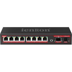4 Ports 2.5Gb PoE Switch with 2-Port 10Gb SFP+ Ethernet, 6*2.5G POE +2*10G SFP Switches, 65W Fanless Metal IEEE802.3af/at, Wall Mountable for/ AP/NAS/Security with Cable Cat5e,Cat 6 or Cat 6e in Saudi Arabia