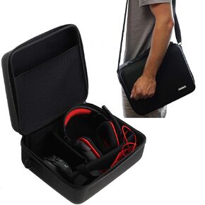 Navitech Black Hard Eva Carry Case Compatible With Gaming Headset and Headphones Compatible With Audio-Technica ATH-ESW990H / Audio-Technica ATH-A550Z in Kuwait