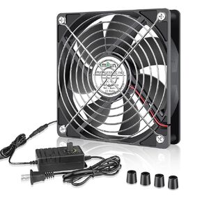 120mm Computer Fan with AC Plug, Powered Fan with Speed Controller in Saudi Arabia