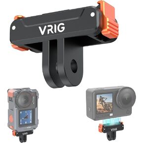 VRIG Magnetic Quick Release Adapter Mount for DJI Osmo Action 6,Action 5Pro,Action 4,Action 3,Osmo Nano,Osmo 360,Quick Release Extension Base with 1/4" Screw Hole for Tripod,Selfie Sticks in Saudi Arabia