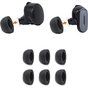 Comply Memory Foam Replacement Ear Tips, Black, Large (3 Pairs) in Kuwait