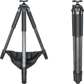 MK363 Carbon Fiber Tripod for Hunting with Arca Swiss Quick-Release Mount, 360° Rotating Ball Head Adpter for Photography, Hunting and Outdoor Max Tube 36mm/1.42", Load 30kg/66lbs in Saudi Arabia