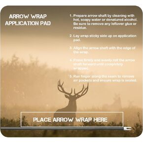 Arrow Wrap Application Pad - Deer Design - Archery/Bowhunting in Kuwait