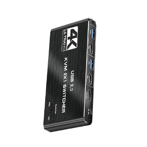 KVM Switch HDTV 2 Ports with USB Data Cable, 4K 60Hz KVM Switch for Monitor in Kuwait