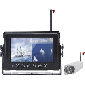 Digital Wireless 7" Monitor Forklift Front View Camera Magnetic 9600mA Battery in Kuwait