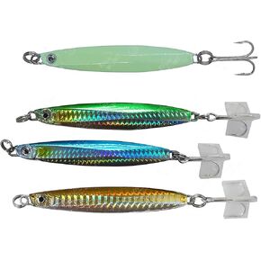 4pcs Mix-Color Set 3.5oz Colt Sniper jigs 100g coltsniper jig with a 3561D-DT MUSTAD 3X Strong Forge High Carbon Steel Treble Hook… in Kuwait