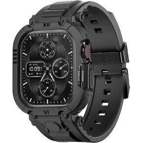 DABAOZA Rugged Sport Band with Case Compatible for Apple Watch 45mm 44mm in Kuwait