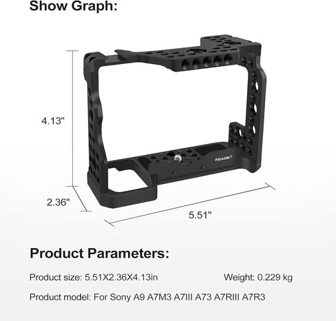 A7ii A7Riii A7iii cage for Sony A9 A7M3 A7III A73 A7RIII A7R3 A7II Camera in Kuwait