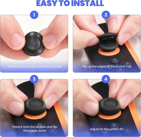 Thumb Grips Caps for Nintendo Switch 2/Pro 1/2 Controller Joystick in Kuwait