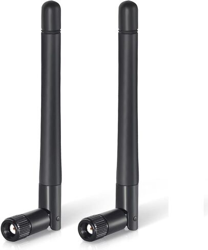 3dBi Tri-Band Adjustable External WiFi Antenna Pair | RP-SMA Mini-Black in Kuwait