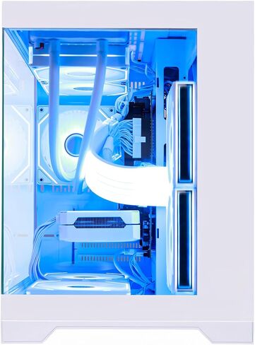 Pink RGB Prebuilt Gaming Desktop PC, AMD Ryzen 7 5700X 3.4GHz, GeForce RTX 5060 8GB, 32GB DDR4 RAM, 1TB PCIe SSD, ARGB Software, 240mm AIO, ARGB Software, Windows 11 Gaming Tower Computer in Saudi Arabia