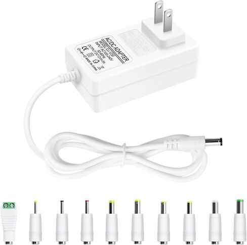12V 3A Power Supply AC Adapter 36W AC 100V-240V to DC 12V 3A Power Cord in Kuwait