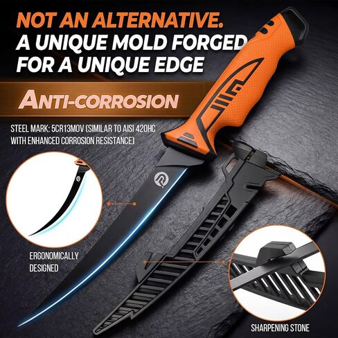 PLUSINNO Fishing Gear, Fishing Tools Kit, 7pcs Fishing Accessories, Corrosion Resistant Fishing Pliers, Fish Knife, Fish Lip Gripper, Fishing Gifts for Men in Kuwait