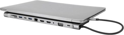 USB C Docking Station Monitor, Type C to HDMI Adapter 12 in 1 USB C Hub with VGA, RJ45, 87W PD, USB Ports, SD/TF Card Reader, Audio and Type C Ports in Saudi Arabia