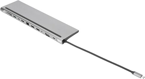 USB C Docking Station Monitor, Type C to HDMI Adapter 12 in 1 USB C Hub with VGA, RJ45, 87W PD, USB Ports, SD/TF Card Reader, Audio and Type C Ports in Saudi Arabia