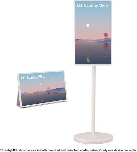 LG StanbyME 2 27" Portable Smart Touch Screen with 4hr Battery (27LX6TYGA) Bundle with Elite Suite 18, 2X HDMI Cable and Deco Gear CPS Exclusive 26 Month Protection Pack (BEACH-CPS-26M1000) in Saudi Arabia
