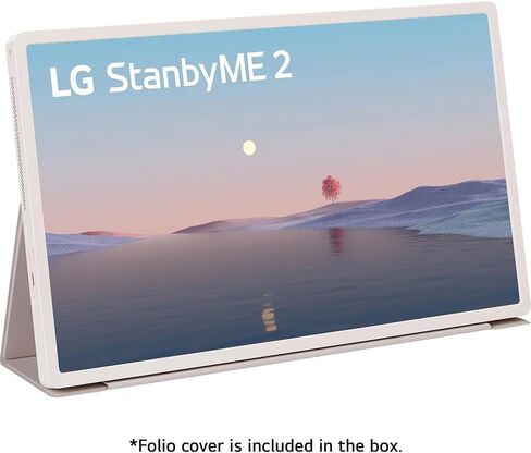 LG StanbyME 2 27" Portable Smart Touch Screen with 4hr Battery (27LX6TYGA) Bundle with Elite Suite 18, 2X HDMI Cable and Deco Gear CPS Exclusive 26 Month Protection Pack (BEACH-CPS-26M1000) in Saudi Arabia