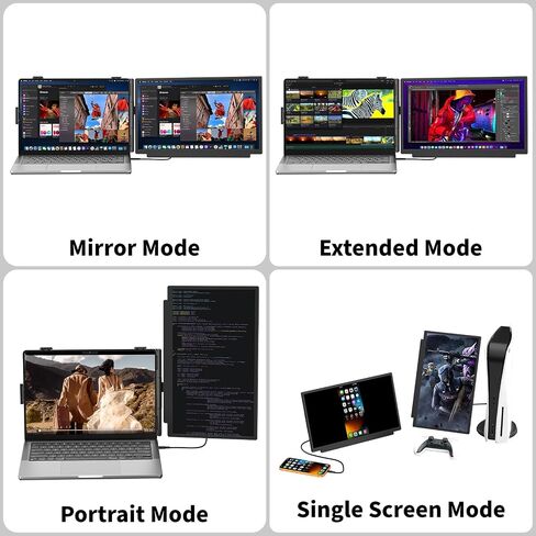 4K UHD15.6'' Laptop Screen Extender, One Cable USB-C Detachable Pro Monitor in Saudi Arabia