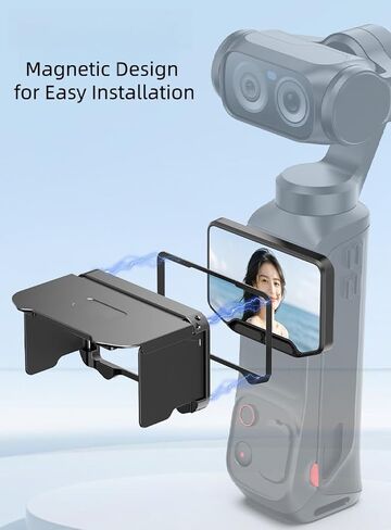 Screen Sun Hood for Insta360 Luna Ultra Camera,Lightweight Aluminum Alloy Anti-Glare Clear View Camera Screen Protective Shade Accessory for Insta360 Luna Ultra Camera in Saudi Arabia