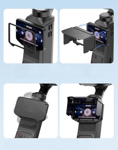 Screen Sun Hood for Insta360 Luna Ultra Camera,Lightweight Aluminum Alloy Anti-Glare Clear View Camera Screen Protective Shade Accessory for Insta360 Luna Ultra Camera in Saudi Arabia
