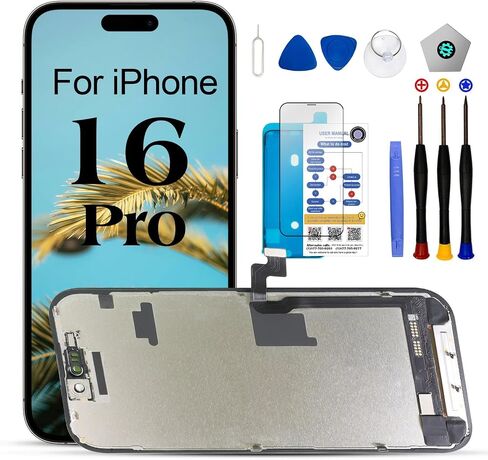 for iPhone 12/12 Pro Screen Replacement 6.1 inch,LCD Display Touch Screen Digitizer Assembly with Repair Tools Set, Compatible with A2403, A2172, A2402, A2404，A2407, A2341, A2406, A2408 in Saudi Arabia
