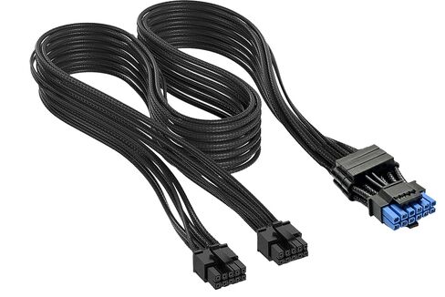 Premium 600W 2X 8-Pin to PCIe 12V-2x6 Type 5 PSU Power Cable for Corsair in Kuwait