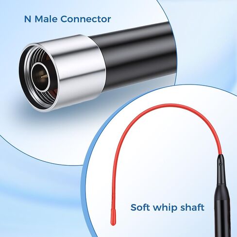 10dBi Gain 915MHz Antenna 40cm Waterproof N Male with Soft Whip in Saudi Arabia