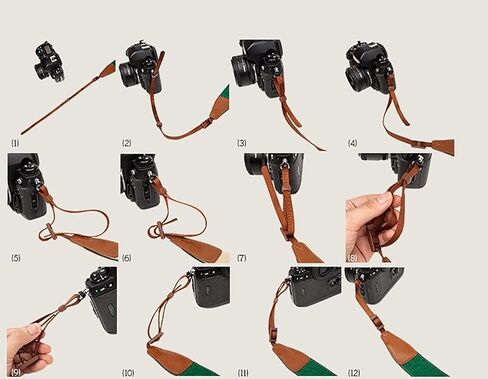 MINI GAGA Universal Adjustable Slim Shoulder Sling Neck Strap for All Camera DSLR SLR (Light Grey) in Kuwait