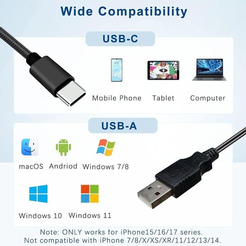 سماعة رأس USB مع ميكروفون للكمبيوتر الشخصي، سماعة كمبيوتر مع ميكروفون لإلغاء الضوضاء وكتم الصوت لأجهزة الكمبيوتر المحمول Mac، سماعات رأس USB سلكية لمركز الاتصال والمكتب والفصول الدراسية Skype Zoom in Kuwait