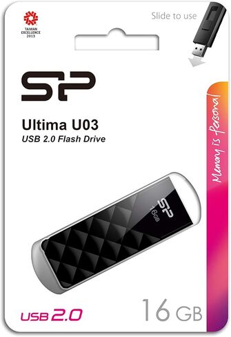 Silicon Power USB 16gb Black in Kuwait