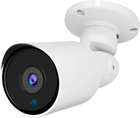 5MP Security Camera 4-in-1 TVI/CVI/AHD/CVBS 960H Analog CCTV Camera Security Dome Outdoor, 2.8mm Lens, 105° Wide Angle, 98ft Night Vision, IP66 Waterproof, Aluminum Metal Housing (White) in Kuwait