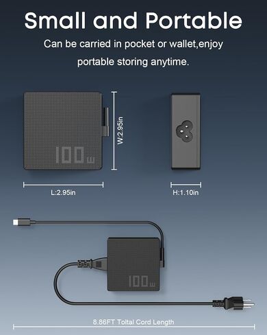 BAJ 100W 65W USB C Charger Compatible with ASUS ROG Ally X Series in Saudi Arabia