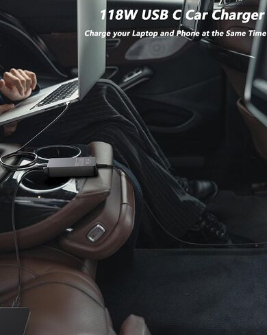 100W USB C Laptop Car Charger Compatible with Dell in Saudi Arabia