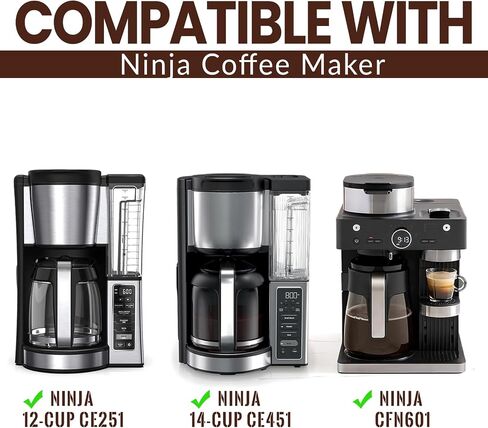 2 Pack Reusable Coffee Filters Compatible with Ninja CE251, CE451, CFN601 in Kuwait