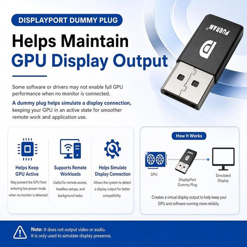6 حزمة DP DisplayPort Display Emulator EDID محاكي التوصيل 1080P @ 60 هرتز in Kuwait
