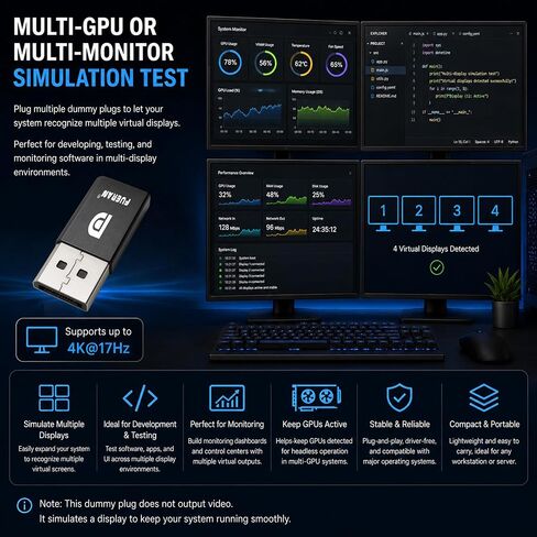 6 حزمة DP DisplayPort Display Emulator EDID محاكي التوصيل 1080P @ 60 هرتز in Kuwait