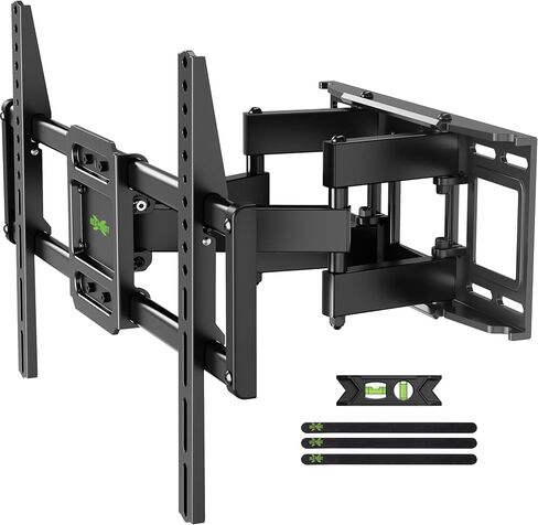 USX MOUNT Full Motion TV Wall Mount for 42-82 Inch TVs up to 120lbs, Wall Mount TV Bracket with Articulating Swivel Tilt Extension Leveling, Max VESA 600x400mm Fits 12/16" Wood Stud in Kuwait