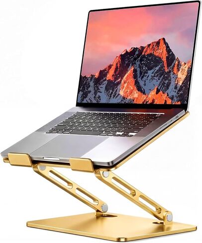 LOXP Adjustable Laptop Stand for Desk, Portable Airflow Laptop Riser Holder in Saudi Arabia
