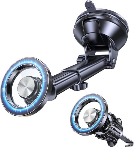 Kaistyle for MagSafe Car Mount【Powerful Suction Cup】 Magnetic Phone Mount for Car Phone Holder Dashboard Windshield Air Vent Phone Holders for Your Car Mount for iPhone 17 Pro Max 16 15 14 13 in Kuwait