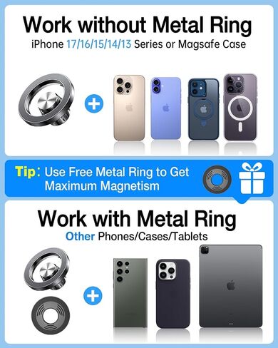 Kaistyle for MagSafe Car Mount【Powerful Suction Cup】 Magnetic Phone Mount for Car Phone Holder Dashboard Windshield Air Vent Phone Holders for Your Car Mount for iPhone 17 Pro Max 16 15 14 13 in Kuwait