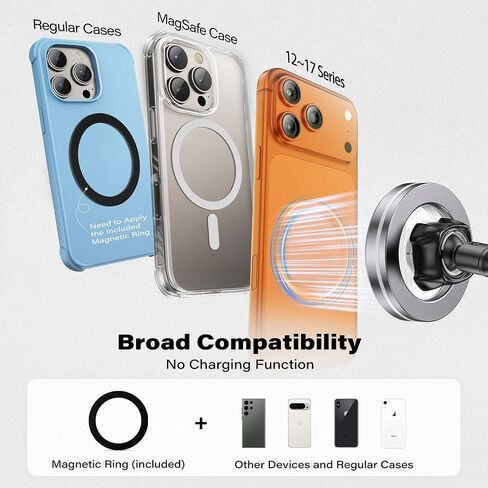 1Zero MagSafe Car Phone Mount with One-Button Suction Cup Lock in Kuwait