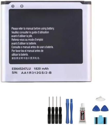 compatible For Samsung W2013 I9235 E400 E400L E400S B9388 1820mAh 3.8V LCD Display Touch Screen Digitizer Full Assembly Replacement Screen Kit battery EB645247LU+Free Tools in Kuwait