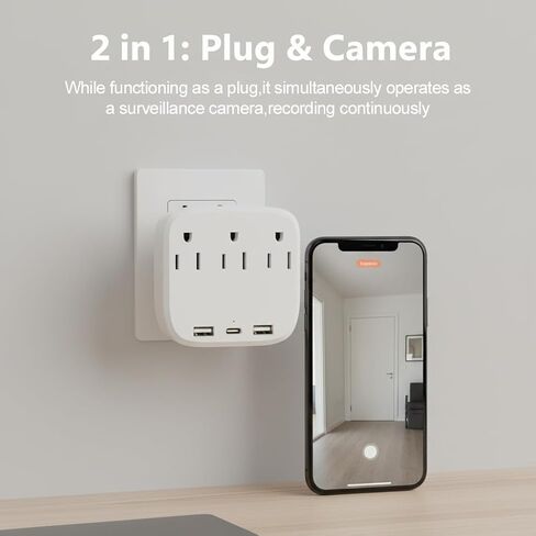 ULar 4K WiFi6 Outlet Plug-in Security Camera with Remote View in Kuwait
