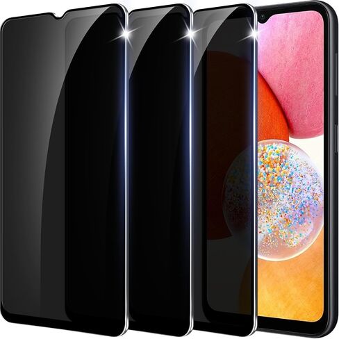 【2+1 Packs】 Designed for Samsung Galaxy S23 Privacy Screen Protector【Support Fingerprint Unlock】 9H Tempered Glass AntiSpy Film Compatible with Samsung S23 5G in Kuwait