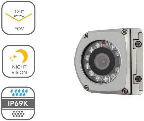 Heavy-Duty Side View Camera, Left Front/Right Rear Mount, Night Vision, IP69K Waterproof – PN: STSC168 in Saudi Arabia