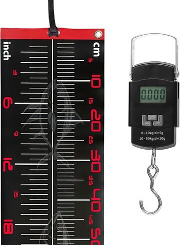 BATHRINS 2 Pcs Waterproof Fish Measuring Board with Fish Scale 43in Fish Ruler Fishing Tools for Boat, Kayak, Yacht and Coolers in Saudi Arabia