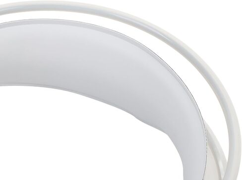 Gaming Headset RGB Rainbow Lighting Wired Adjustable Headband Over Ear Headphone with Mic for PC Laptop (White) in Saudi Arabia
